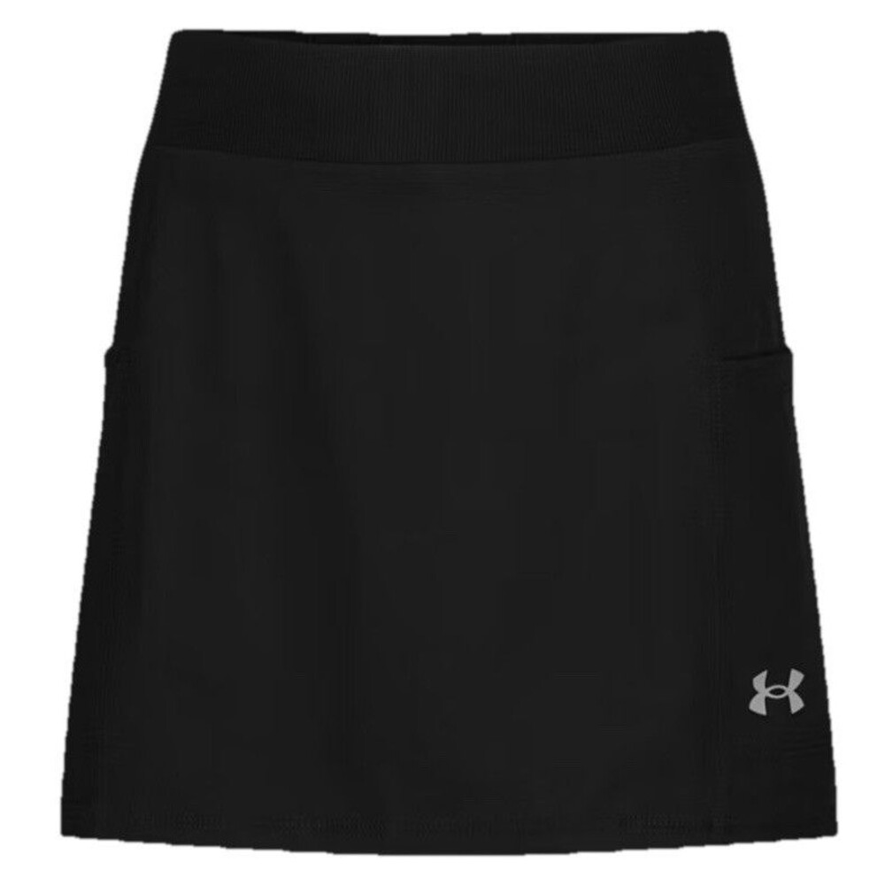 New Under Armour Girl’s Black Athletic Skort Large UPF 50+ Pockets Stretch